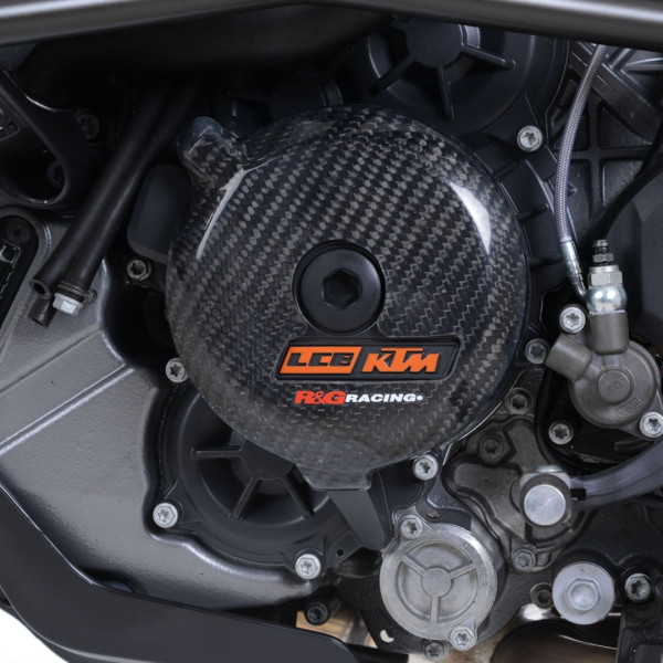 R&G Carbon Engine Case Slider for KTM 1050 Adventure '15-, KTM 1290 Super Adventure '15-'20, 1290 Super Duke '17-,1290 Super Duke GT '19- & 1290 Super Duke R ’17- - LHS